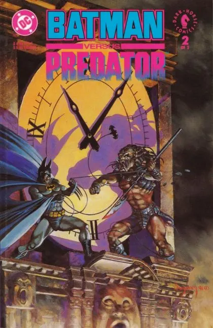 Batman versus Predator #2 Premium Edition comic book cover, 1991