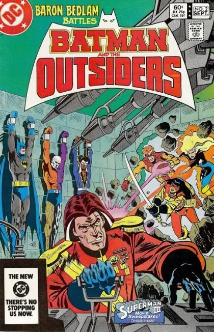 Batman and the Outsiders, Vol. 1 #2 Direct Edition comic book cover, 1983