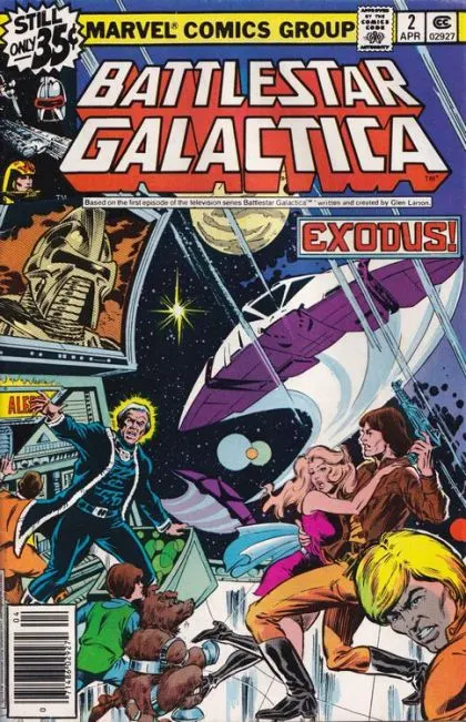 Battlestar Galactica, Vol. 1 (Marvel Comics) #2 Newsstand Edition comic book cover, 1979