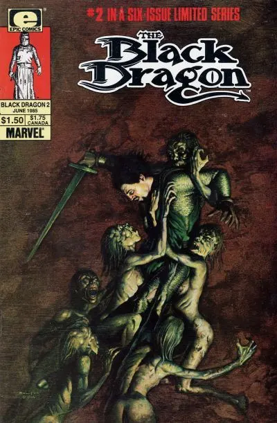 Black Dragon #2 comic book cover, 1985
