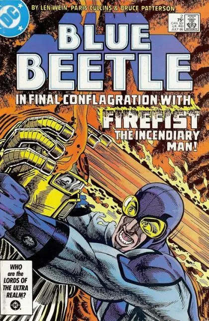 Blue Beetle, Vol. 7 #2 Direct Edition comic book cover, 1986