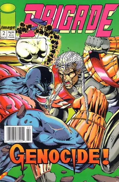 Brigade, Vol. 1 #2 Newsstand Edition comic book cover, 1992