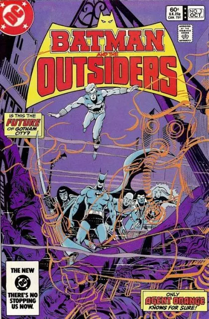 Batman and the Outsiders, Vol. 1 #3 Direct Edition comic book cover, 1983