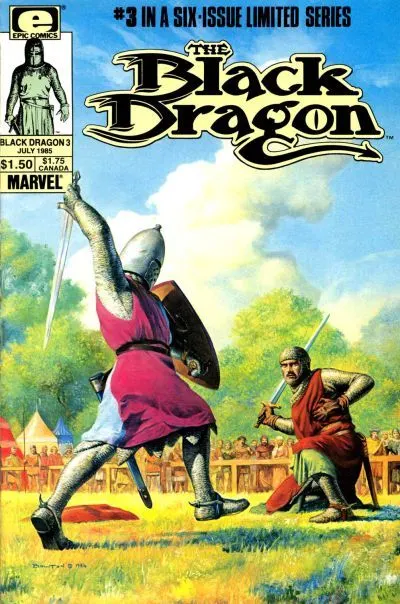 Black Dragon #3 comic book cover, 1985