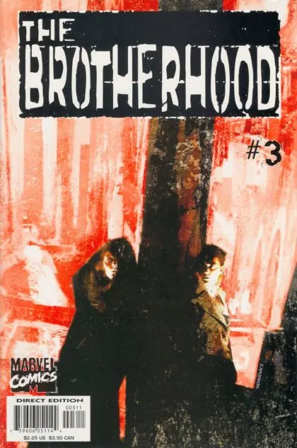 Brotherhood #3 Direct Edition comic book cover, 2001