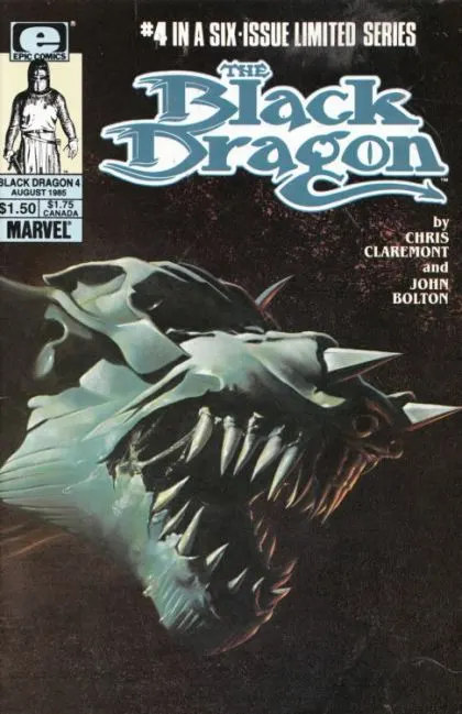 Black Dragon #4 comic book cover, 1985