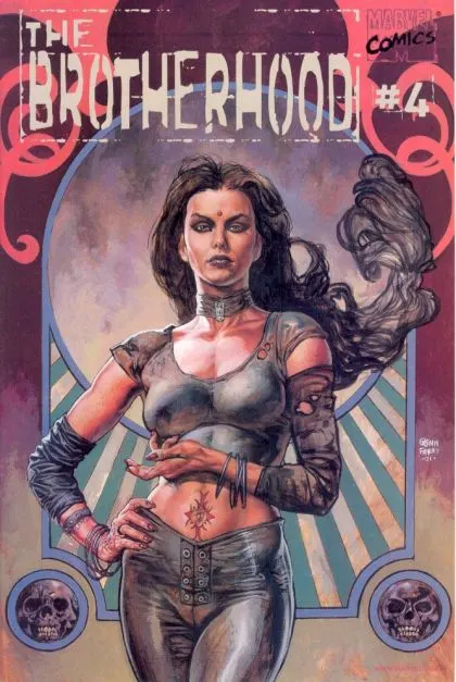 Brotherhood #4 Direct Edition comic book cover, 2001