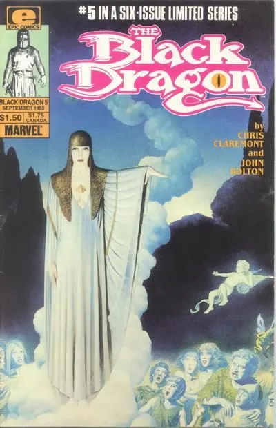 Black Dragon #5 comic book cover, 1985