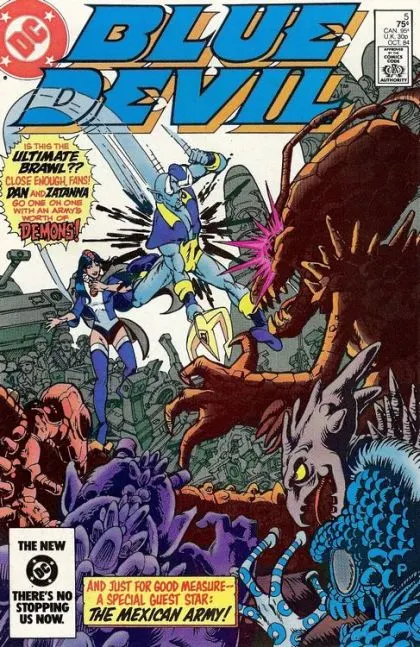 Blue Devil #5 Direct Edition comic book cover, 1984