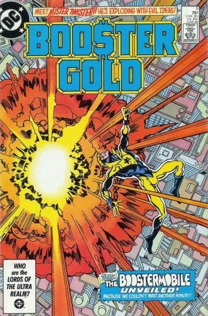 Booster Gold, Vol. 1 #5 Direct Edition comic book cover, 1986