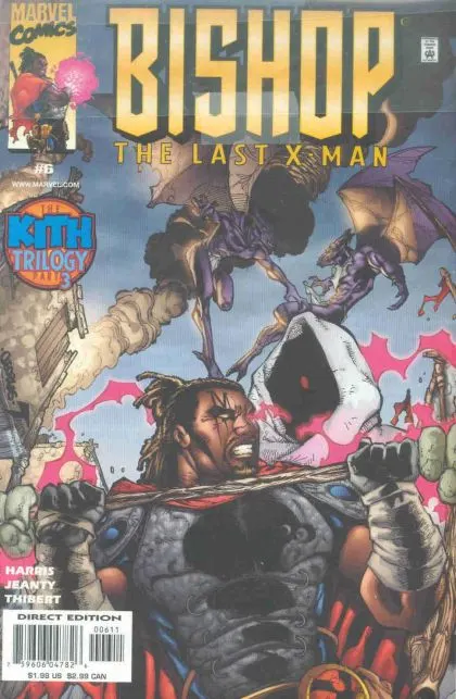 Bishop: The Last X-Man #6 Direct Edition comic book cover, 2000