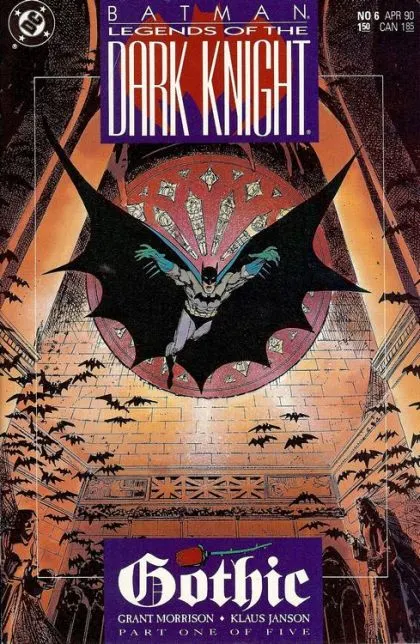 Batman: Legends of the Dark Knight #6 Direct Edition comic book cover, 1990