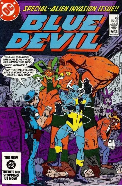 Blue Devil #6 Direct Edition comic book cover, 1984
