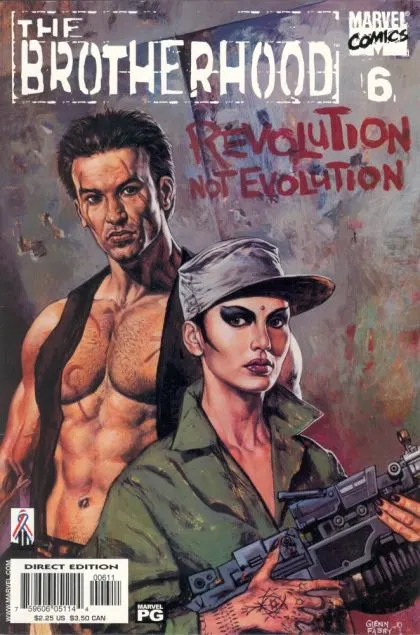Brotherhood #6 Direct Edition comic book cover, 2001