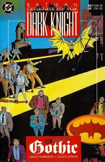Batman: Legends of the Dark Knight #7 Direct Edition comic book cover, 1990
