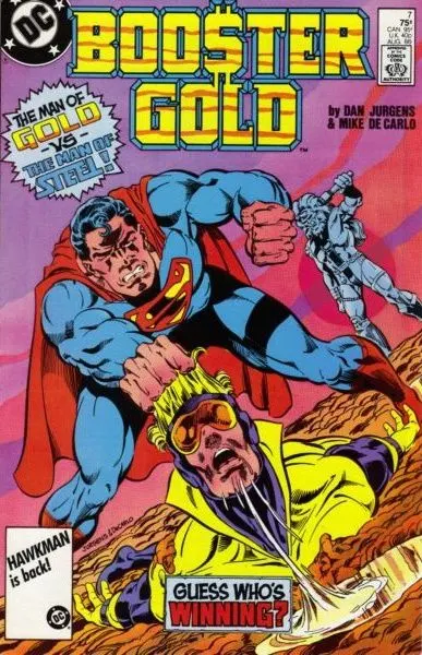 Booster Gold, Vol. 1 #7 Direct Edition comic book cover, 1986