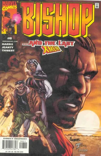 Bishop: The Last X-Man #8 Direct Edition comic book cover, 2000