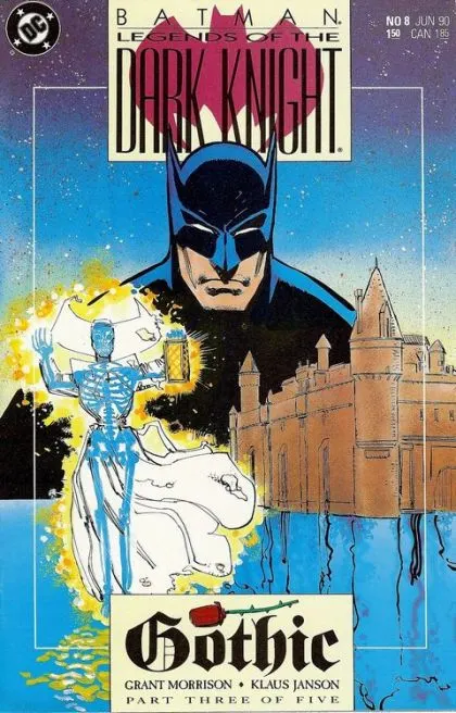 Batman: Legends of the Dark Knight #8 Direct Edition comic book cover, 1990