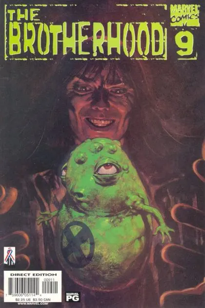 Brotherhood #9 Direct Edition comic book cover, 2002