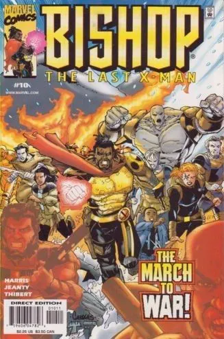 Bishop: The Last X-Man #10 Direct Edition comic book cover, 2000
