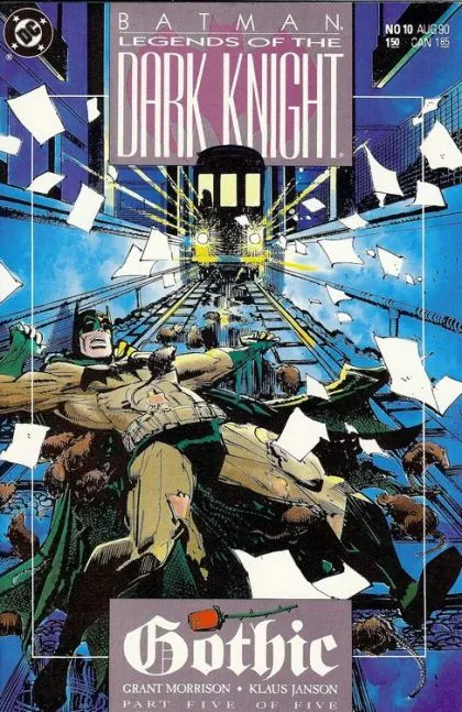 Batman: Legends of the Dark Knight #10 Direct Edition comic book cover, 1990
