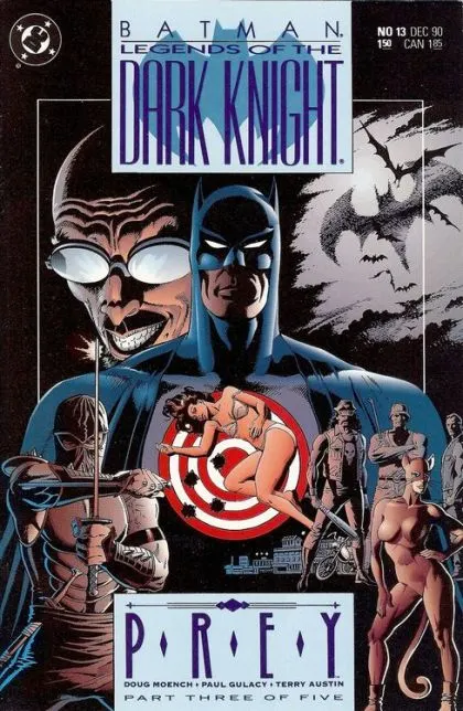 Batman: Legends of the Dark Knight #13 Direct Edition comic book cover, 1990