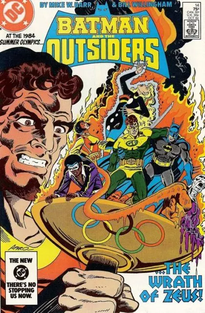 Batman and the Outsiders, Vol. 1 #14 Direct Edition comic book cover, 1984
