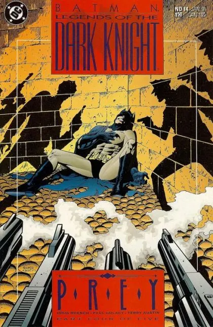 Batman: Legends of the Dark Knight #14 Direct Edition comic book cover, 1991