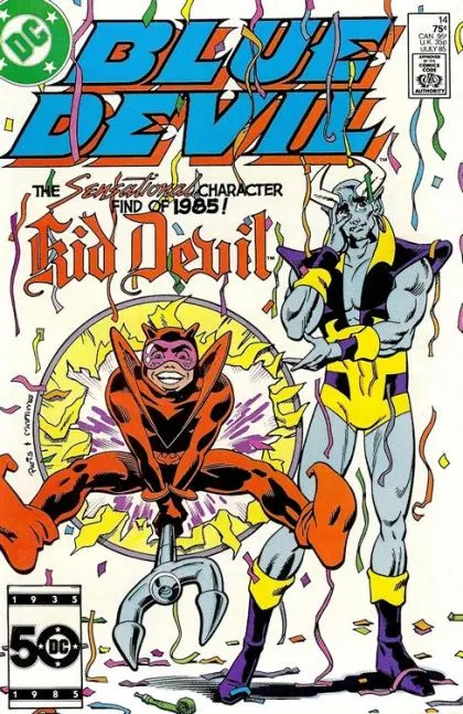 Blue Devil #14 Direct Edition comic book cover, 1985