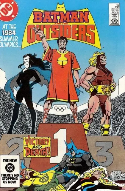 Batman and the Outsiders, Vol. 1 #15 Direct Edition comic book cover, 1984