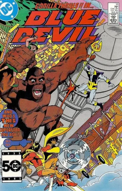 Blue Devil #15 Direct Edition comic book cover, 1985