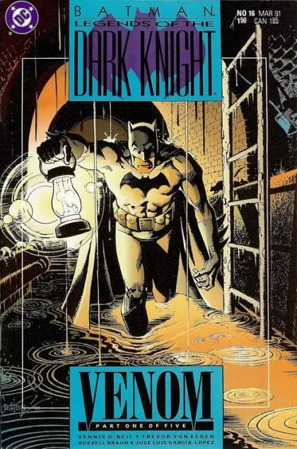 Batman: Legends of the Dark Knight #16 Regular Edition comic book cover, 1991