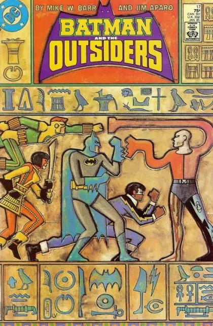 Batman and the Outsiders, Vol. 1 #17 Direct Edition comic book cover, 1985