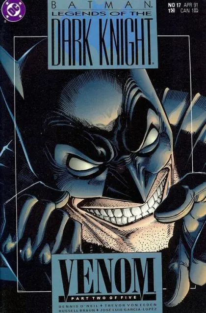 Batman: Legends of the Dark Knight #17 Direct Edition comic book cover, 1991