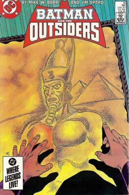 Batman and the Outsiders, Vol. 1 #18 Direct Edition comic book cover, 1985