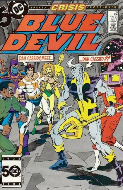 Blue Devil #18 Direct Edition comic book cover, 1985