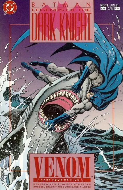 Batman: Legends of the Dark Knight #19 Direct Edition comic book cover, 1991