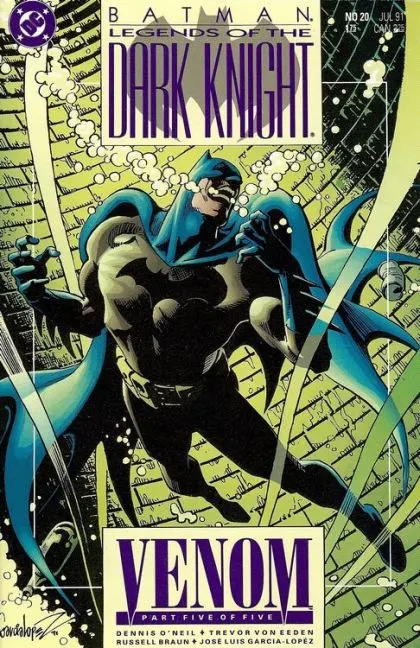 Batman: Legends of the Dark Knight #20 Direct Edition comic book cover, 1991