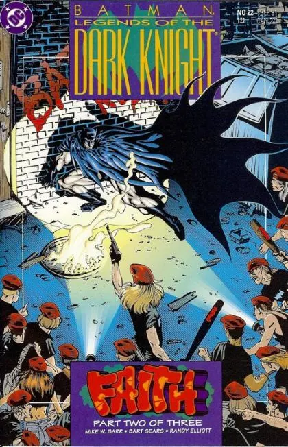Batman: Legends of the Dark Knight #22 Direct Edition comic book cover, 1991