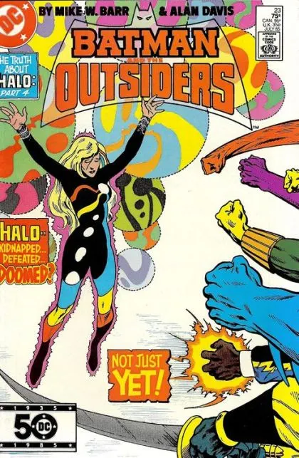 Batman and the Outsiders, Vol. 1 #23 Direct Edition comic book cover, 1985