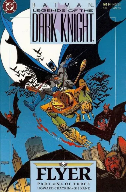 Batman: Legends of the Dark Knight #24 Direct Edition comic book cover, 1991