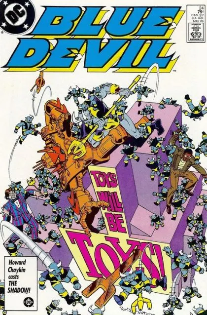 Blue Devil #24 Direct Edition comic book cover, 1986
