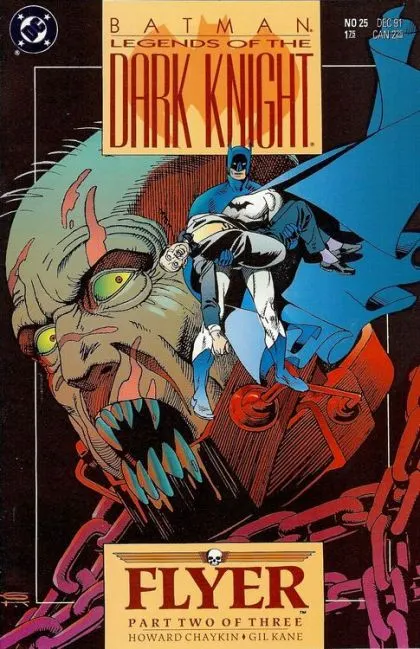 Batman: Legends of the Dark Knight #25 Direct Edition comic book cover, 1991