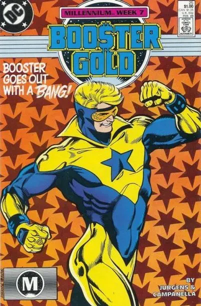 Booster Gold, Vol. 1 #25 Direct Edition comic book cover, 1988