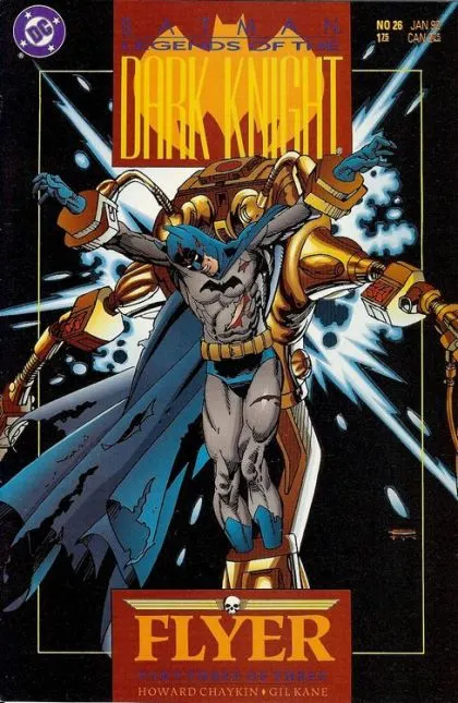 Batman: Legends of the Dark Knight #26 Direct Edition comic book cover, 1992