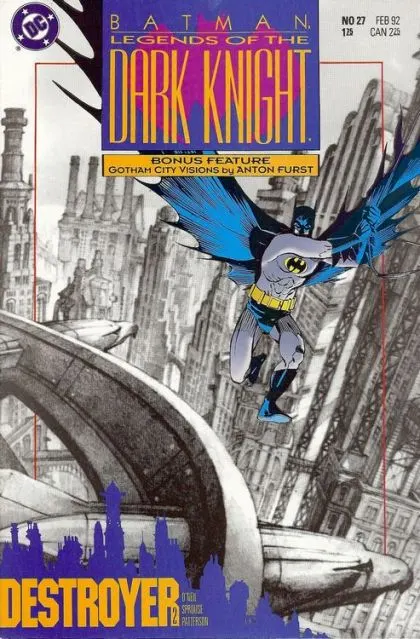Batman: Legends of the Dark Knight #27 Direct Edition comic book cover, 1992