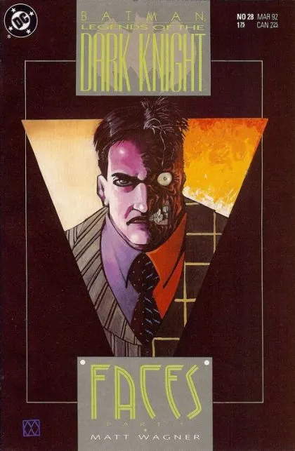 Batman: Legends of the Dark Knight #28 Direct Edition comic book cover, 1992