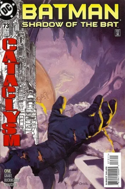 Batman: Shadow of the Bat #73 Direct Edition comic book cover, 1998