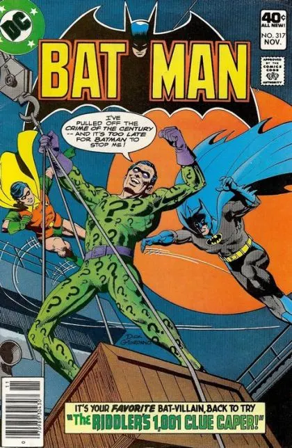 Batman, Vol. 1 #317 Newsstand Edition comic book cover, 1979