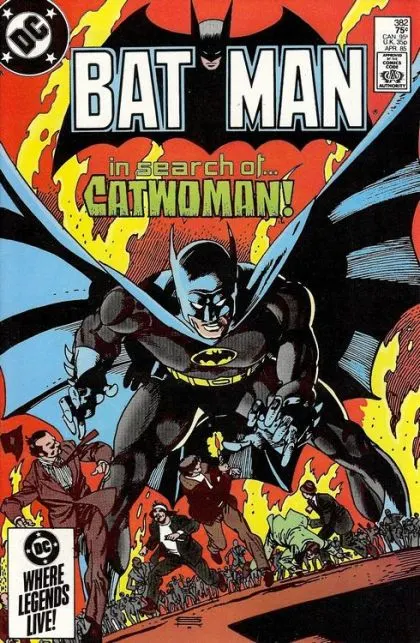 Batman, Vol. 1 #382 Direct Edition comic book cover, 1985